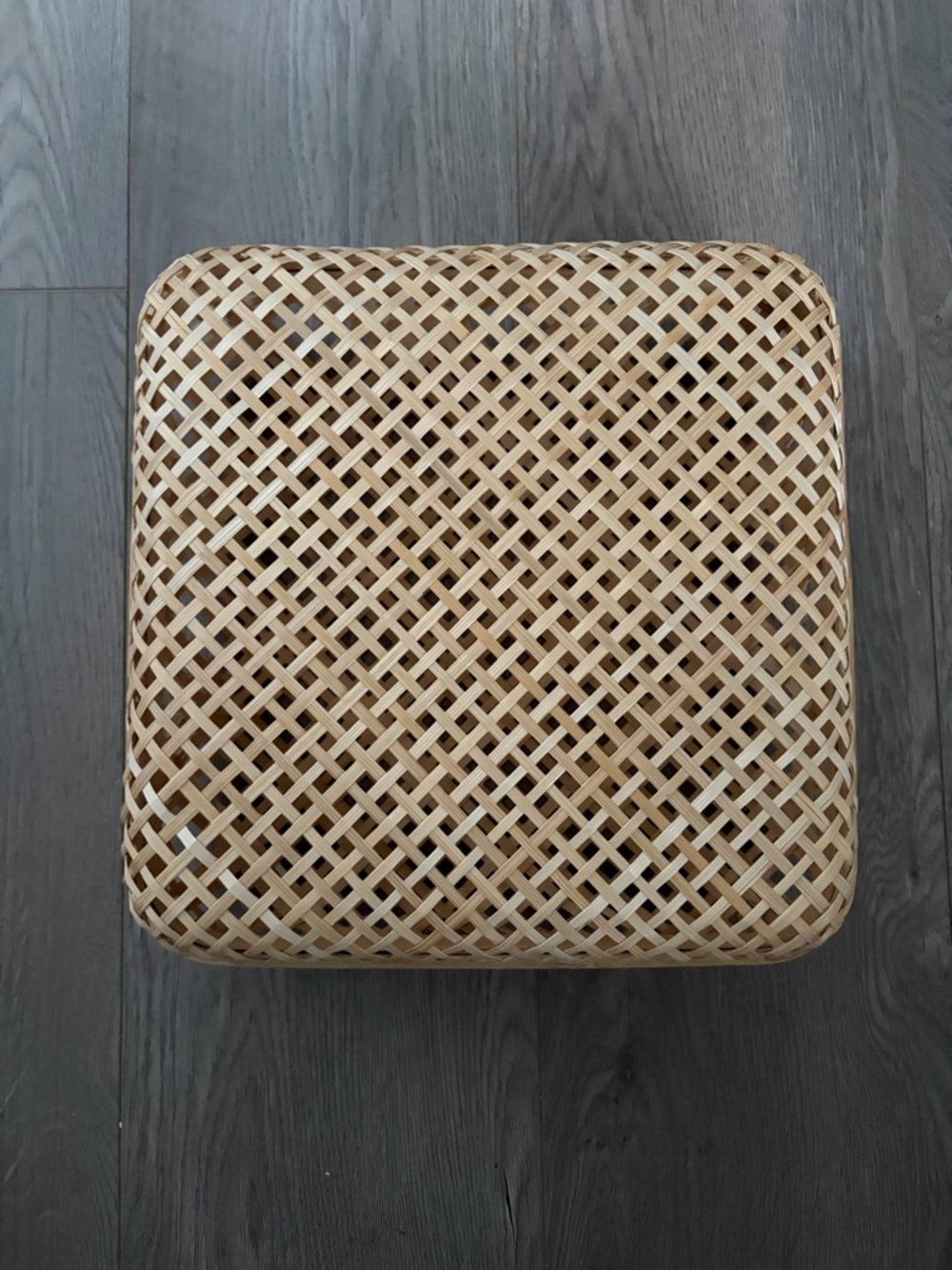 Ikea SMARRA Box with Lid in natural woven rattan - Picture 2 of 9